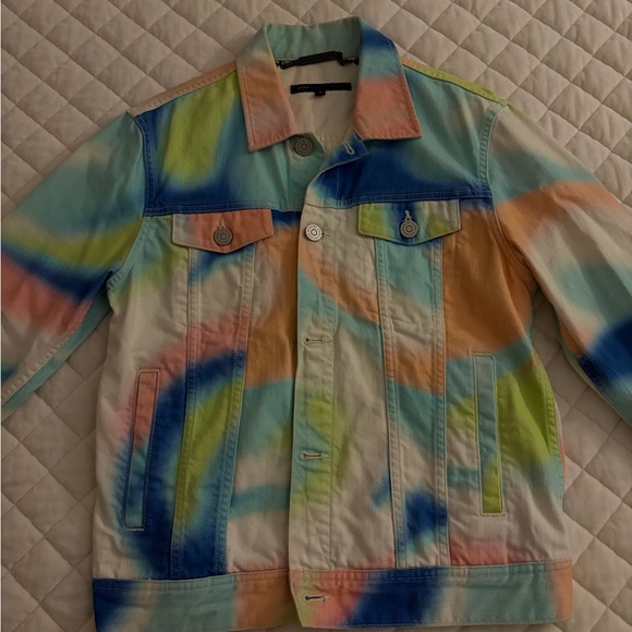 Marc Jacob’s Colorful Tie-Dye Denim Jacket - Picture 1 of 5